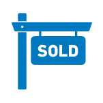 icon of a realtor's sold sign
